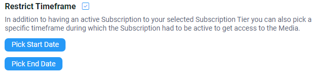 Настройка доступа к медиабандлу по длительности подписки на Fansly