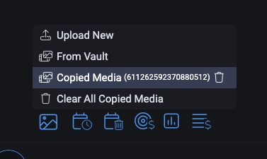 Где найти скопированные медиа при добавлении вложения