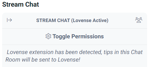 Подключение расширения Lovense к Fansly Streaming